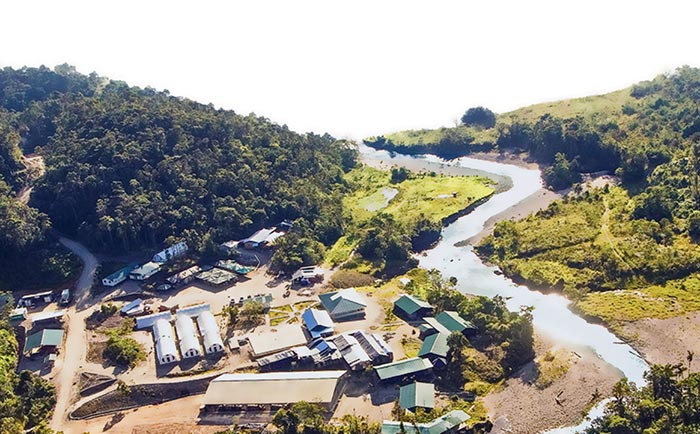 The camp at Lundin Gold's Fruta del Norte gold project in Ecuador. Credit: Lundin Gold