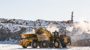 A haul truck receives a load at Mountain Province Diamonds' Gahcho Ku diamond project in the Northwest Territories. Source: Mountain Province Diamonds