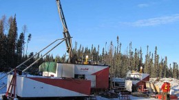 A drill site at Foran Mining's McIlvenna Bay zinc-copper-gold-silver project in Saskatchewan's Hanson Lake camp.   Credit: Foran Mining