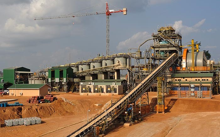 The processing plant at Perseus Mining's Edikan gold mine in Ghana.   Credit: Perseus Mining