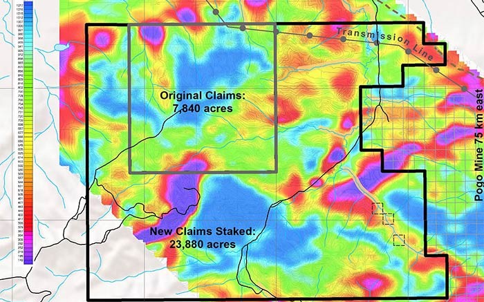 A map of Northern Empire Resources' Richardson gold project in Alaska's Tintina gold belt. Credit: Northern Empire Resources