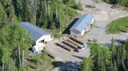 An aerial view of the core shack at Zenyatta Ventures' Albany graphite project in northern Ontario. Source: Zenyatta Ventures