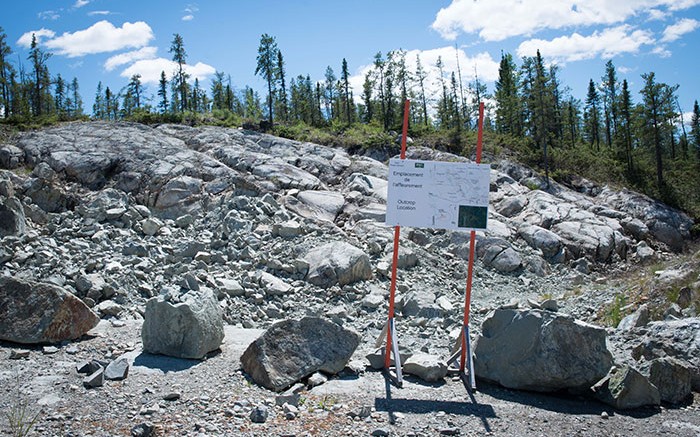 An outcrop at Royal Nickel's Dumont nickel project in northwestern Quebec.  Source: Royal Nickel