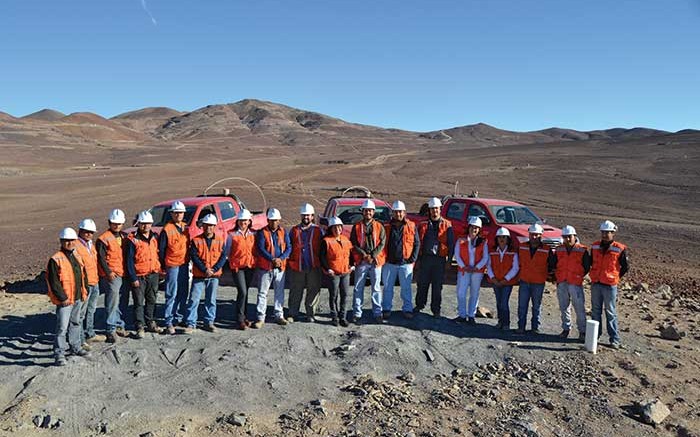 Capstone Mining's project team at its 70%-owned Santo Domingo copper-iron project in Chile's Atacama region.  Source: Capstone Mining