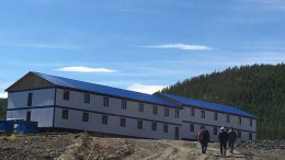 Workers outside a dormitory at Silver Bear Resources' Mangazeisky silver property in Russia's Far East, 400 km north of Yakutsk. Credit: Silver Bear Resources.