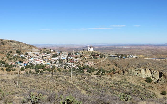 The San Acacio silver vein (lower right) runs southeast of the town of Veta Grande for 5.6 km in Mexico's Zacatecas state. Source: Defiance Silver