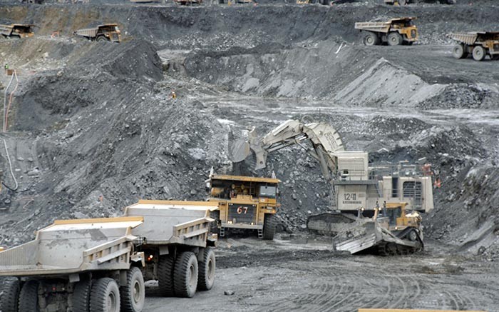 A shovel loads a haul truck in the pit at Centerra Gold's Kumtor gold mine in the Kyrgyz Republic.   Source: Centerra Gold