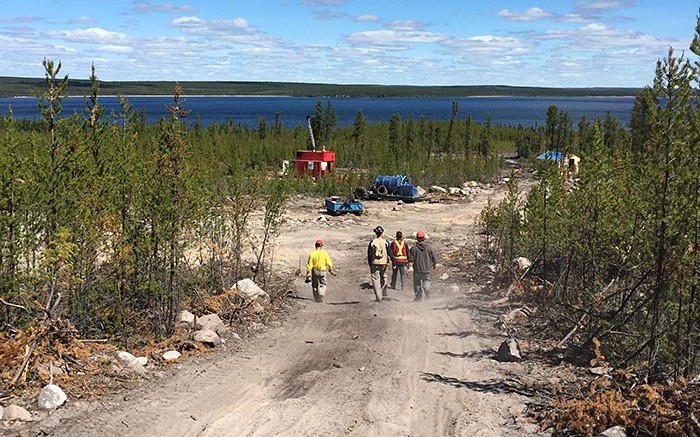 Workers at a drill site at NexGen Energy's Arrow uranium project in northern Saskatchewan. Source: Nexgen Energy