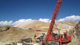 Drillers at Gold Fields' Salares Norte gold-silver project in northern Chile. Credit: Gold Fields.