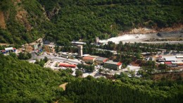 Surface facilities at Eldorado Gold's Stratoni underground silver-lead-zinc mine in northern Greece.  Source: Eldorado Gold