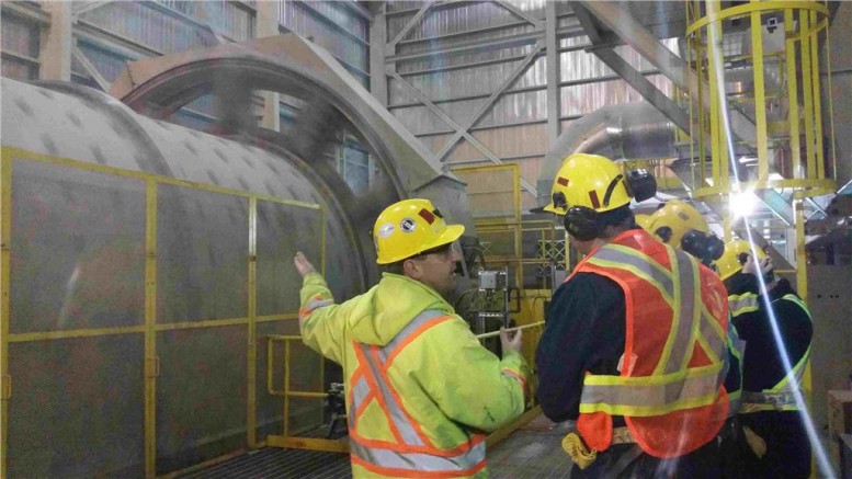 Workers at Kirkland Lake Gold's mill at the Macassa gold-mining complex in northern Ontario. Credit: Kirkland Lake Gold