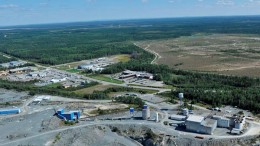 Looking southeast at Integra Gold's historic Sigma gold project in Val-d'Or, Quebec. Source: Integra Gold