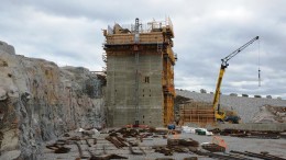 The crusher under construction at Stornaway Diamond's Renard project in Quebec's James Bay region. Source: Stornaway Diamond