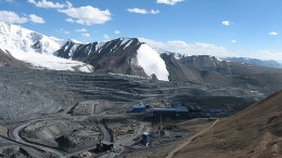 Centerra Gold's Kumtor gold mine in the Kyrgyzstan, 350 km southeast of the capital Bishkek, and 60 km north of the Chinese border. Source:  Centerra Gold