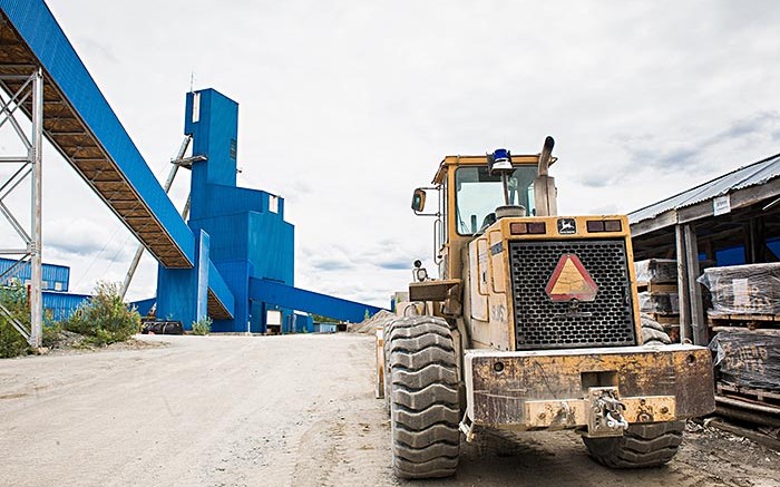 The headframe at St Andrew Goldfields' flagship Holt gold mine, 53 km east of Timmins, Ontario, which operates at a rate of 1,300 tonnes per day. Credit: St Andrew Goldfields