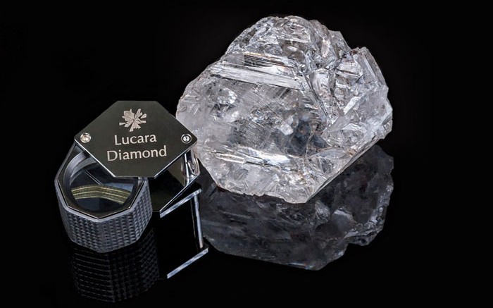 Lucara Diamond's  1,111 ct gem diamond, considered the second largest in history and the biggest in a century. Credit: Lucara Diamond