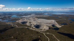Dominion Diamond's majority-owned Ekati diamond mine in the Lac de Gras region of the Northwest Territories.Credit: Dominion Diamond
