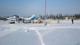 Supply flight to McFaulds Lake camp in northern Ontario. Credit: KWG Resources