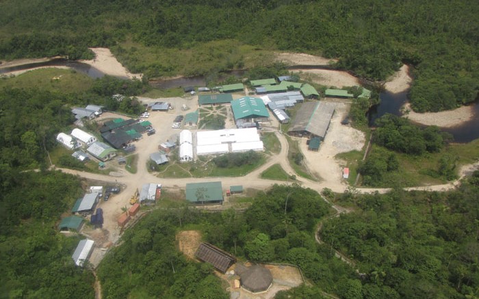 The camp at Lundin Gold's Fruta del Norte gold project in Ecuador. Credit: Lundin Gold