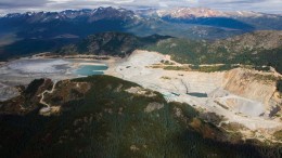 An aerial view of Imperial Metals' 50%-owned Huckleberry open-pit copper mine in west-central British Columbia, which was suspended this month. Credit: Huckleberry Mines