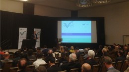 Attendees listen to a speaker at the TSX Venture Exchange town hall meeting in Toronto last month.   Credit: TMX Group