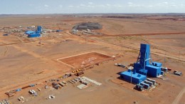 A headframe at the Oyu Tolgoi copper mine in Mongolia. Credit: Turquoise Hill Resources