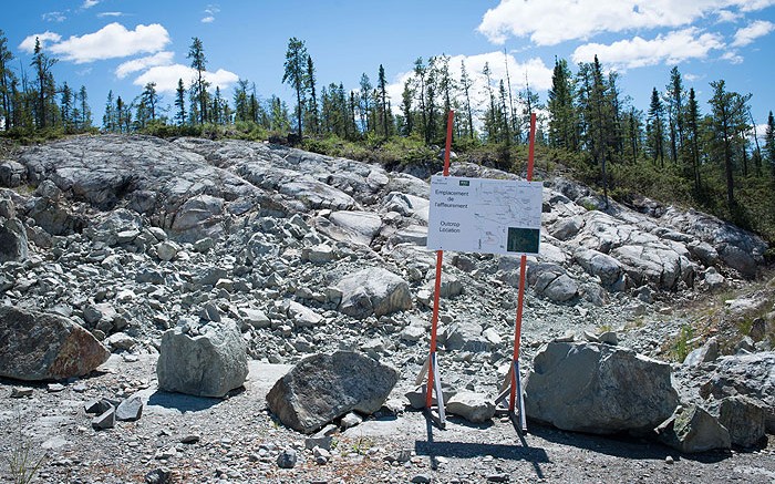 An outcrop at  Royal Nickel's Dumont nickel project in Quebec. Credit:  Royal Nickel