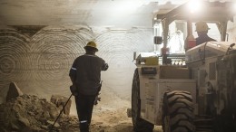 Workers underground at Potash Corp. of Saskatchewan's Lanigan potash mine in south-central Saskatchewan. Credit: Potash Corp. of Saskatchewan