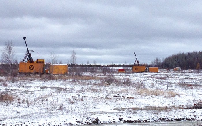 Drill rigs at Integra Gold's Lamaque gold project in Val-d'Or, Quebec. Credit: Integra Gold