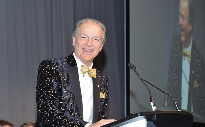 Pierre Lassonde  served as the evening's master of ceremonies. Credit: Keith Houghton Photography