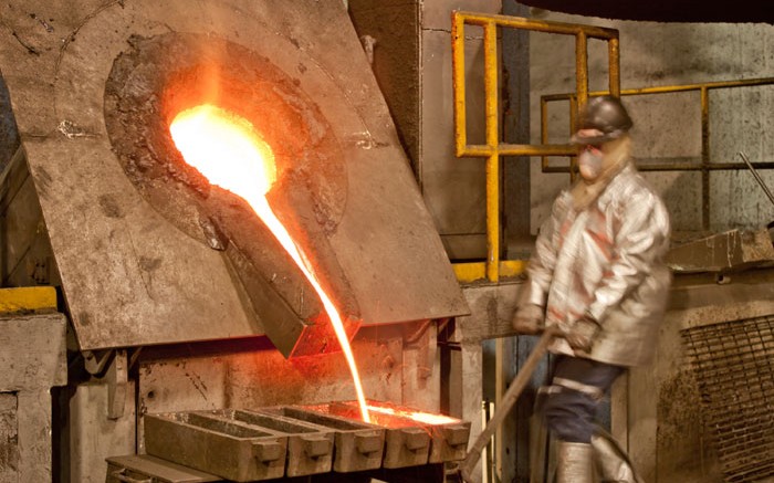 A gold pour at Primero Mining's San Dimas mine. Credit: Primero Mining