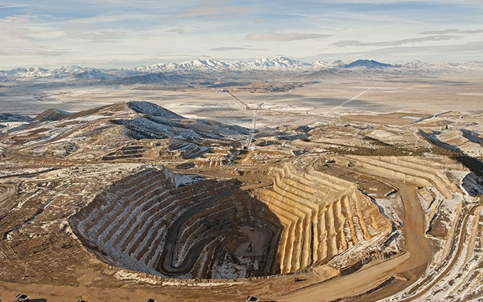 Barrick Gold's Cortez Hills gold mine in Nevada, 100 km southwest of Elko. Credit: Barrick Gold