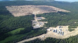 An aerial view of the Blackwater gold project in British Columbia. Credit: New Gold