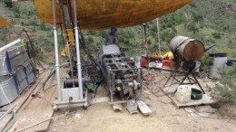 A driller at Almaden Minerals’ Ixtaca gold-silver project in Mexico. Analyst Brent Cook commended the firm for its disclosures about the project. Credit: Almaden Minerals