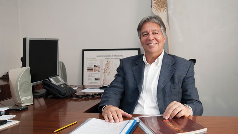 Argentina’s Secretary of Mining Daniel Meilan.  Credit: Argentina’s Ministry of Energy and Mines