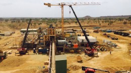 Construction of the processing plant at Roxgold's Yaramoko project in Burkina Faso. Credit: Roxgold