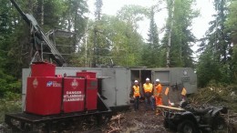 Drilling at the Horne 5 project in Rouyn-Noranda, Québec. Credit: Falco Resources.