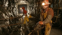 Miners working underground at the Seabee gold mine in Saskatchewan. Silver Standard made a bid for the project in March. Credit: Claude Resources.