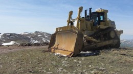 A tractor at Lydian International’s Amulsar gold property in Armenia.   Credit: Lydian International.