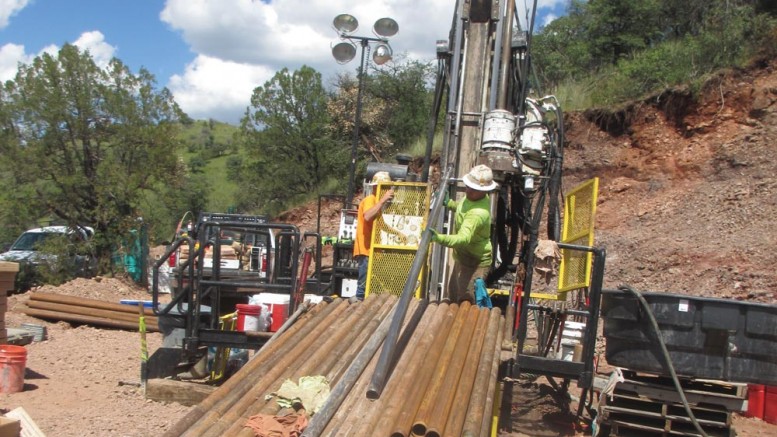 Drillers at Arizona Mining’s Taylor zinc-lead-silver deposit in Arizona. Credit: Arizona Mining.