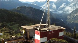 A drill site at Ascot Resources’ Premier gold-silver project, 20 km northeast of Stewart in northwestern British Columbia. Credit: Ascot Resources.