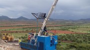 Drillers at Southern Silver’s Cerro las Minitas silver-lead-zinc project in Durango state, Mexico. Credit: Southern Silver.