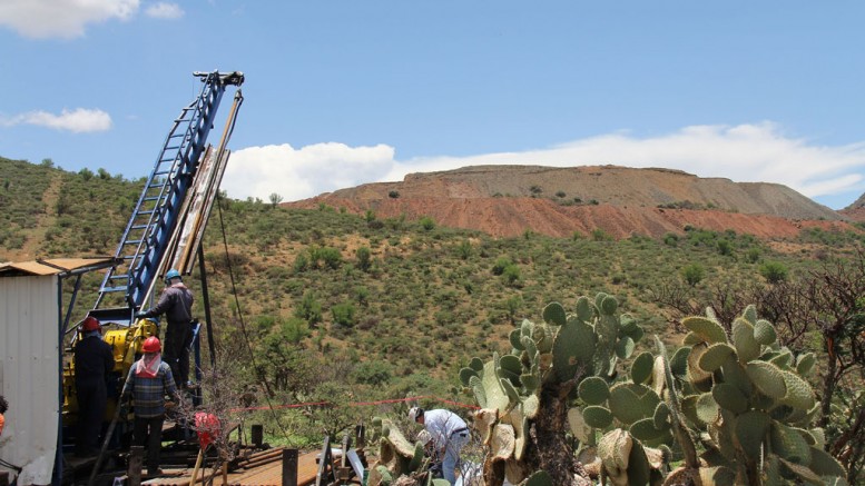 A drill rig at Avino Silver & Gold Mines' Avino property in Mexico. Credit: Avino Silver & Gold Mines.