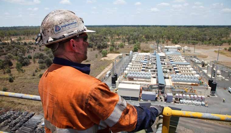 Overlooking the power station at Anglo American’s Moranbah North metallurgical coal mine in Queensland, Australia. Credit: Anglo American.