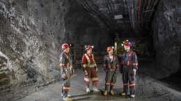 Workers underground at Goldcorp’s Éléonore gold mine in Quebec. Credit: Goldcorp.