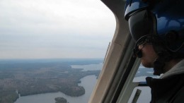 Flying above Matamec's Kipawa heavy REE deposit in Quebec. Photo by Trish Saywell.