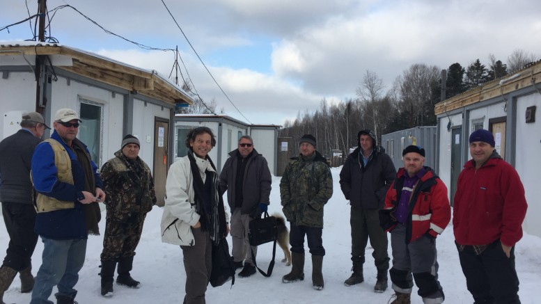 IGC's crew and visitors at the Malmyzh copper-gold project in Far East Russia. Photo by Salma Tarikh.