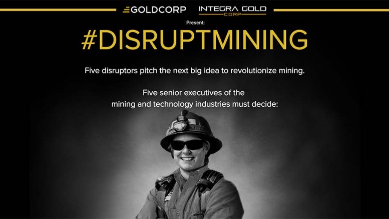 A screenshot of Goldcorp and Integra Gold's #DisruptMining website. Credit: DisruptMining.com.