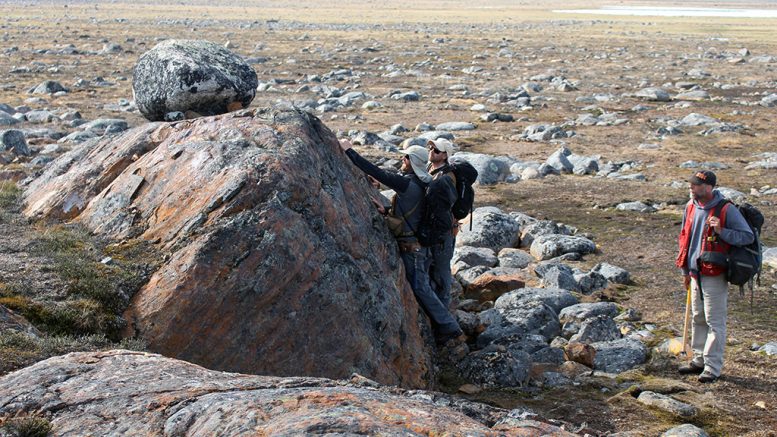 Geologists at Auryn Resources' flagship Committee Bay project. Credit: Auryn Resources.