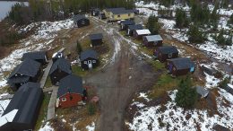 The camp at Eastmain Resources’ Clearwater gold project in Quebec’s James Bay region. Credit: Eastmain Resources.